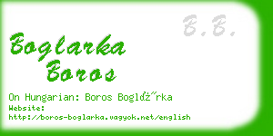 boglarka boros business card